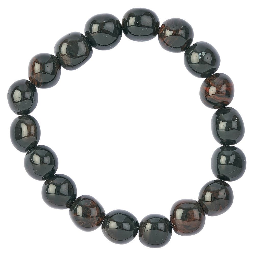 Red Obsidian Tumblestone Bracelet - Crystal Nest