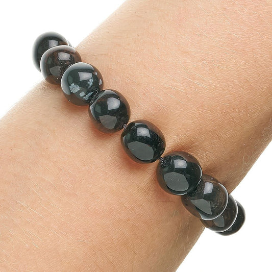 Red Obsidian Tumblestone Bracelet - Crystal Nest