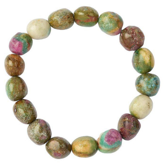 Ruby Fuchsite Tumblestone Bracelet - Crystal Nest