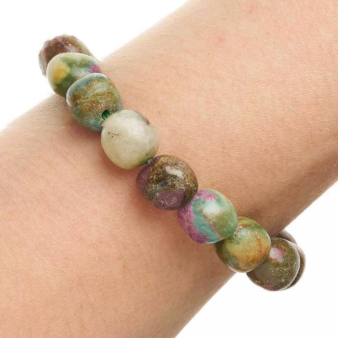 Ruby Fuchsite Tumblestone Bracelet - Crystal Nest