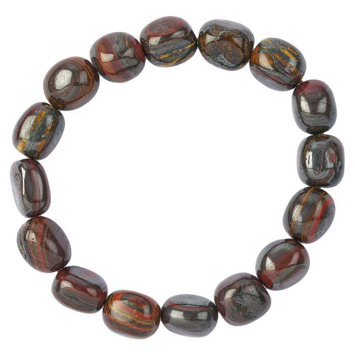 Tiger Iron Tumblestone Bracelet - Crystal Nest
