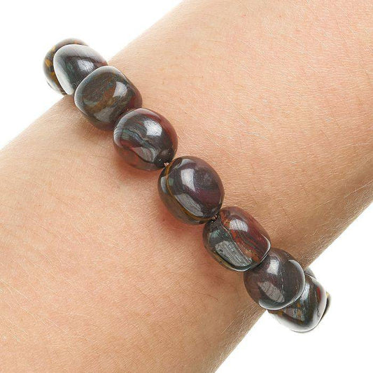 Tiger Iron Tumblestone Bracelet - Crystal Nest