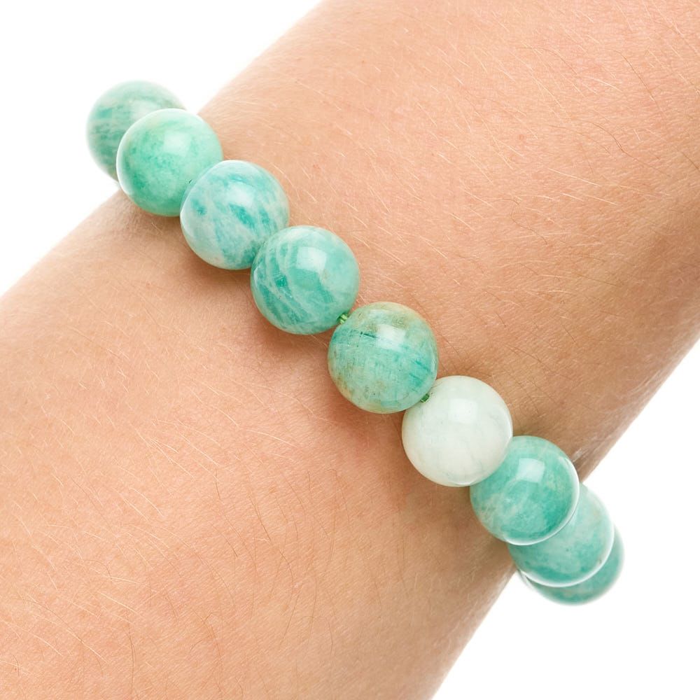 Amazonite Bead Bracelet - Crystal Nest