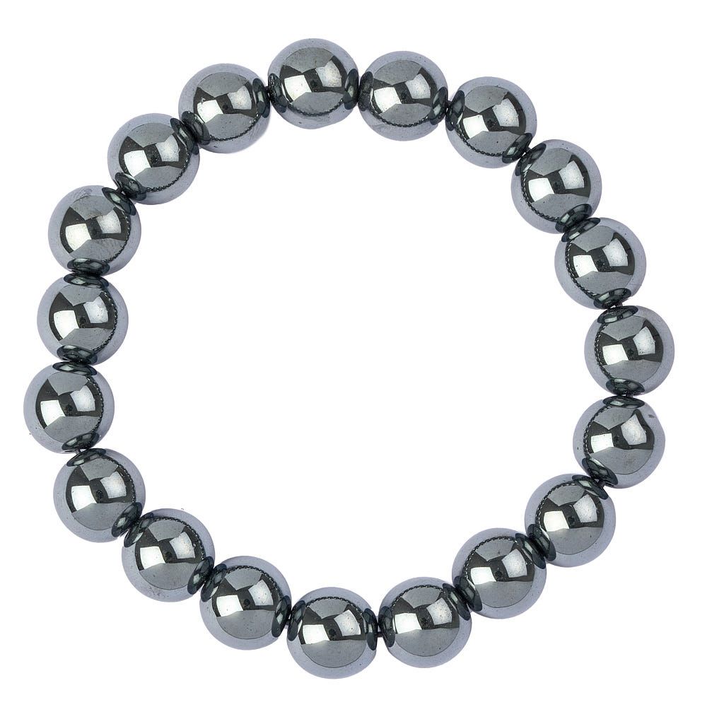 Hematite Bead Bracelet - Crystal Nest