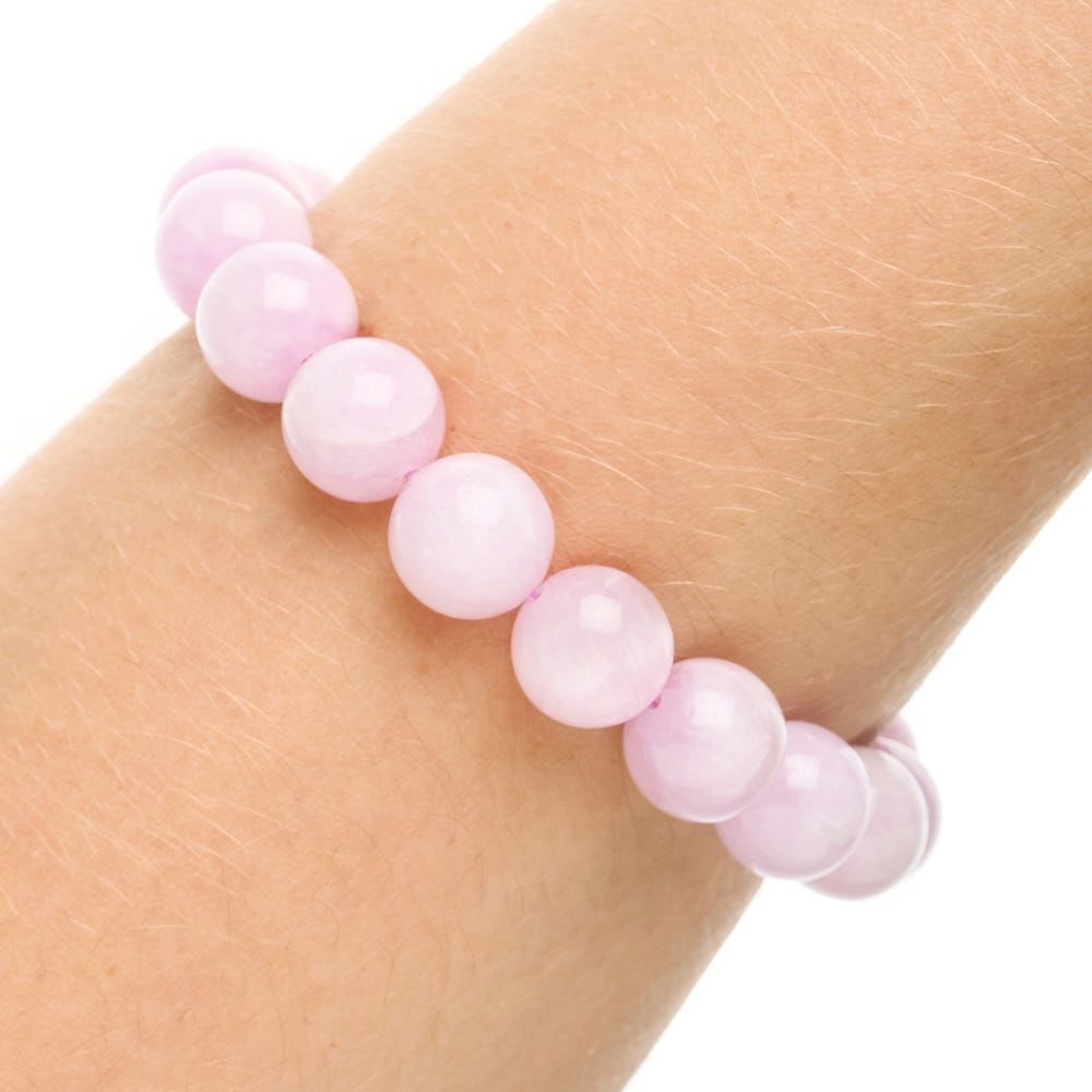 Kunzite Bead Bracelet - Crystal Nest