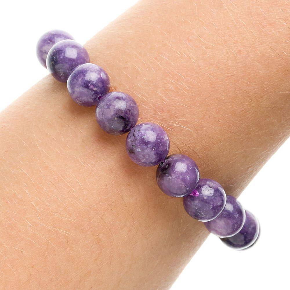 Lepidolite Bead Bracelet - Crystal Nest