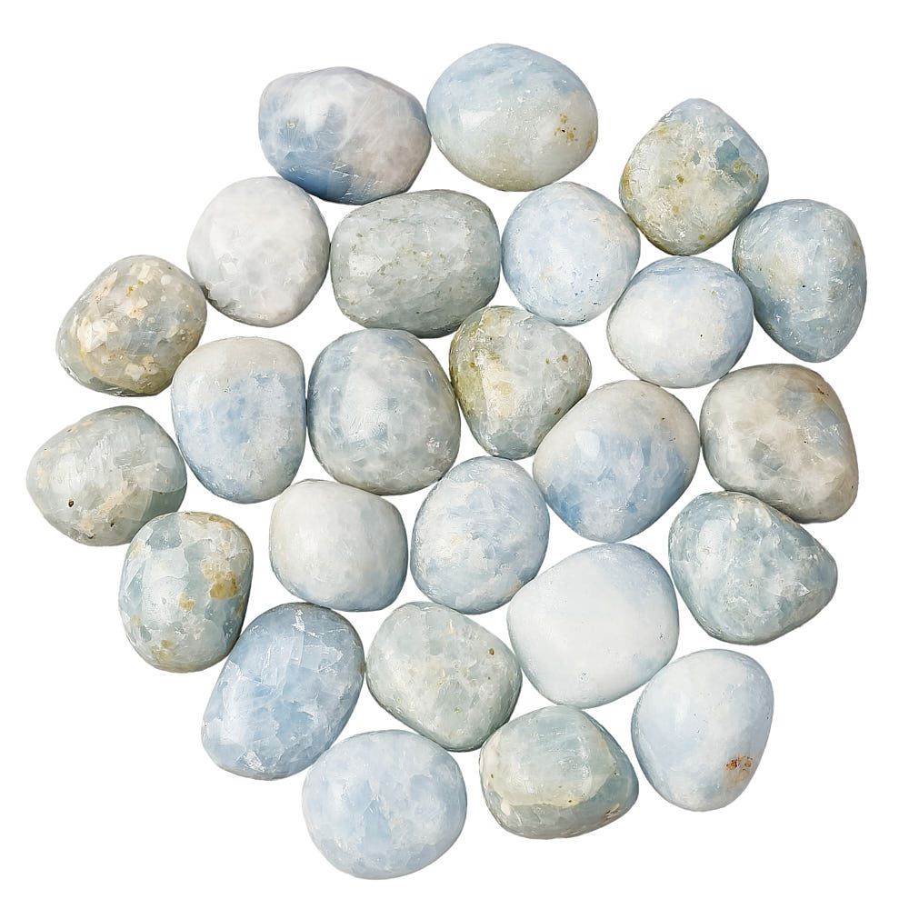 Blue Calcite Tumblestone | Medium - Crystal Nest