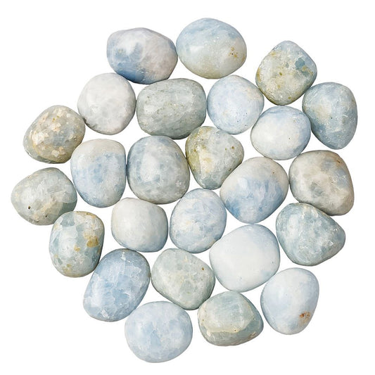 Blue Calcite Tumblestone | Medium - Crystal Nest