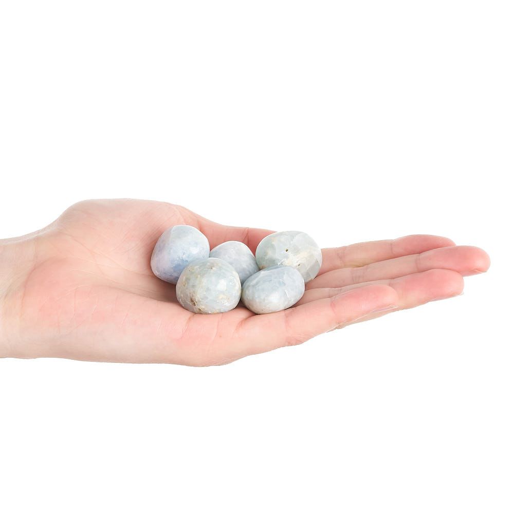 Blue Calcite Tumblestone | Medium - Crystal Nest