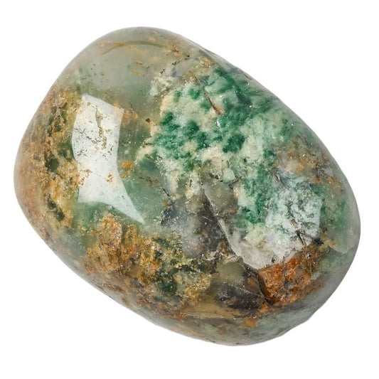 African Green Jasper Tumblestone | Medium - Crystal Nest