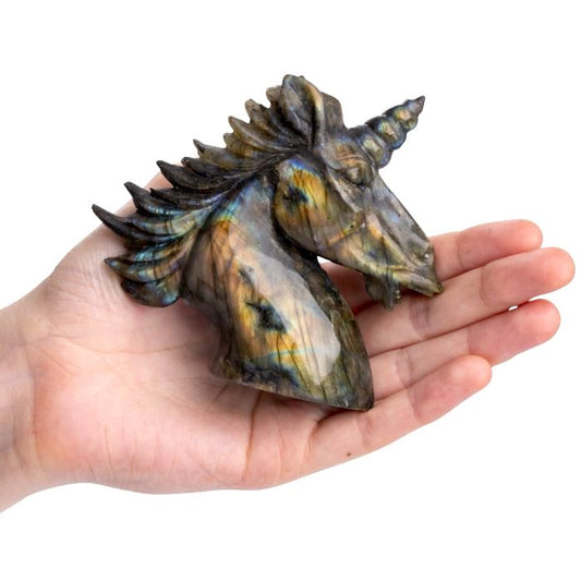 Labradorite Unicorn Head - Crystal Nest