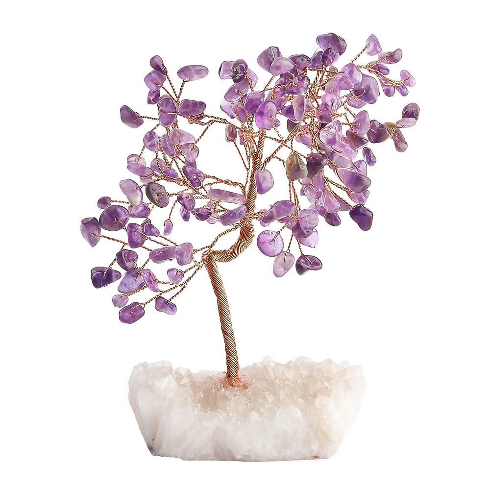 Amethyst Gemstone Tree on Crystal Base - Crystal Nest
