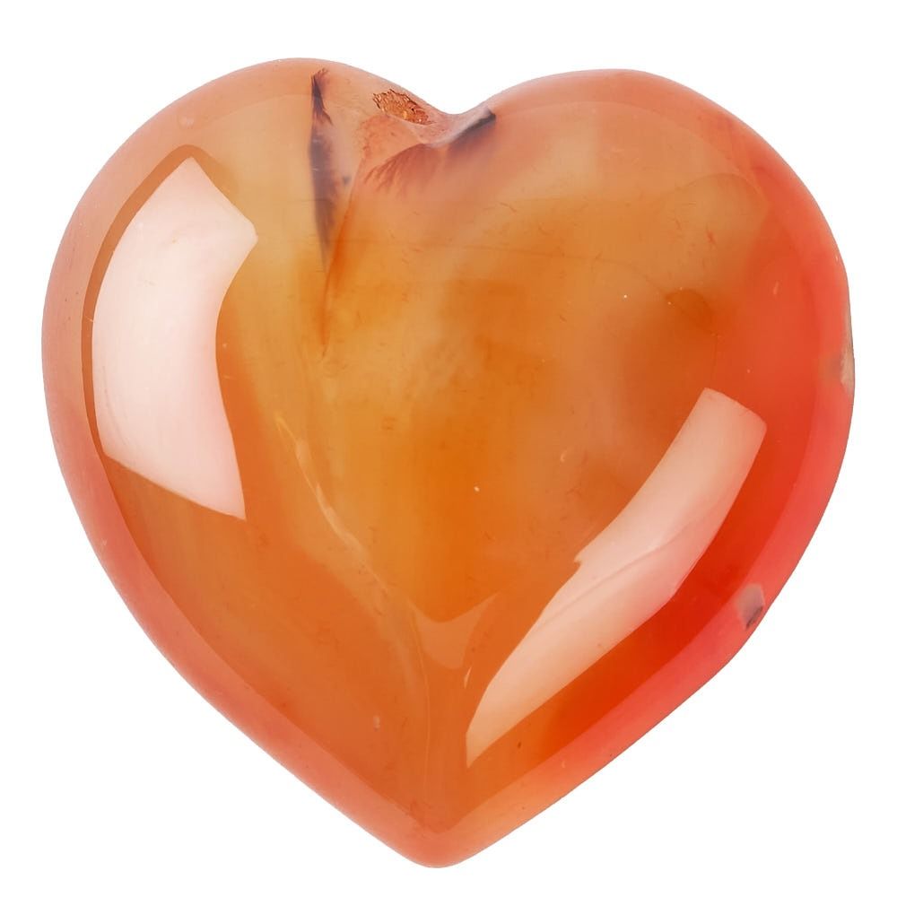 Mini Carnelian Crystal Heart | Passion & Courage - Crystal Nest