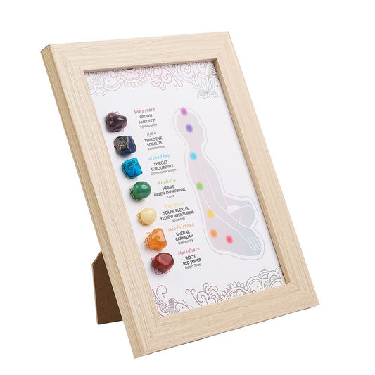 Framed Chakra Crystal Artwork | Energy Alignment - Crystal Nest