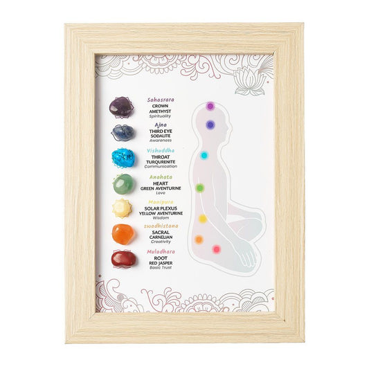 Framed Chakra Crystal Artwork | Energy Alignment - Crystal Nest