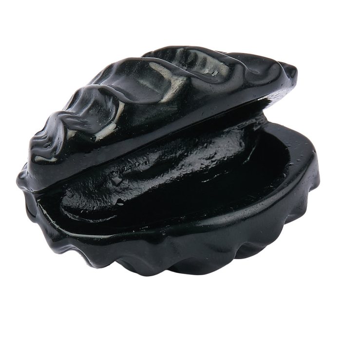 Black Obsidian Crystal Shell - Crystal Nest
