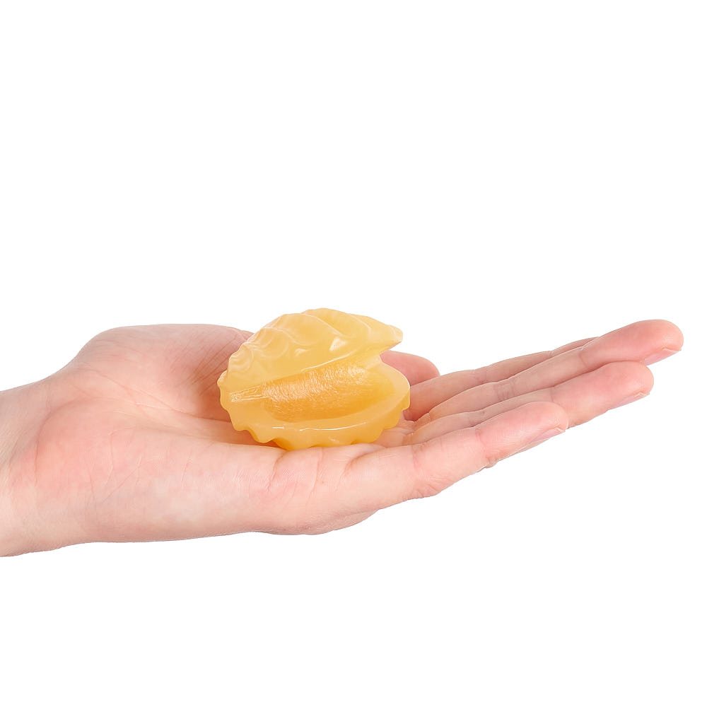 Orange Calcite Crystal Shell