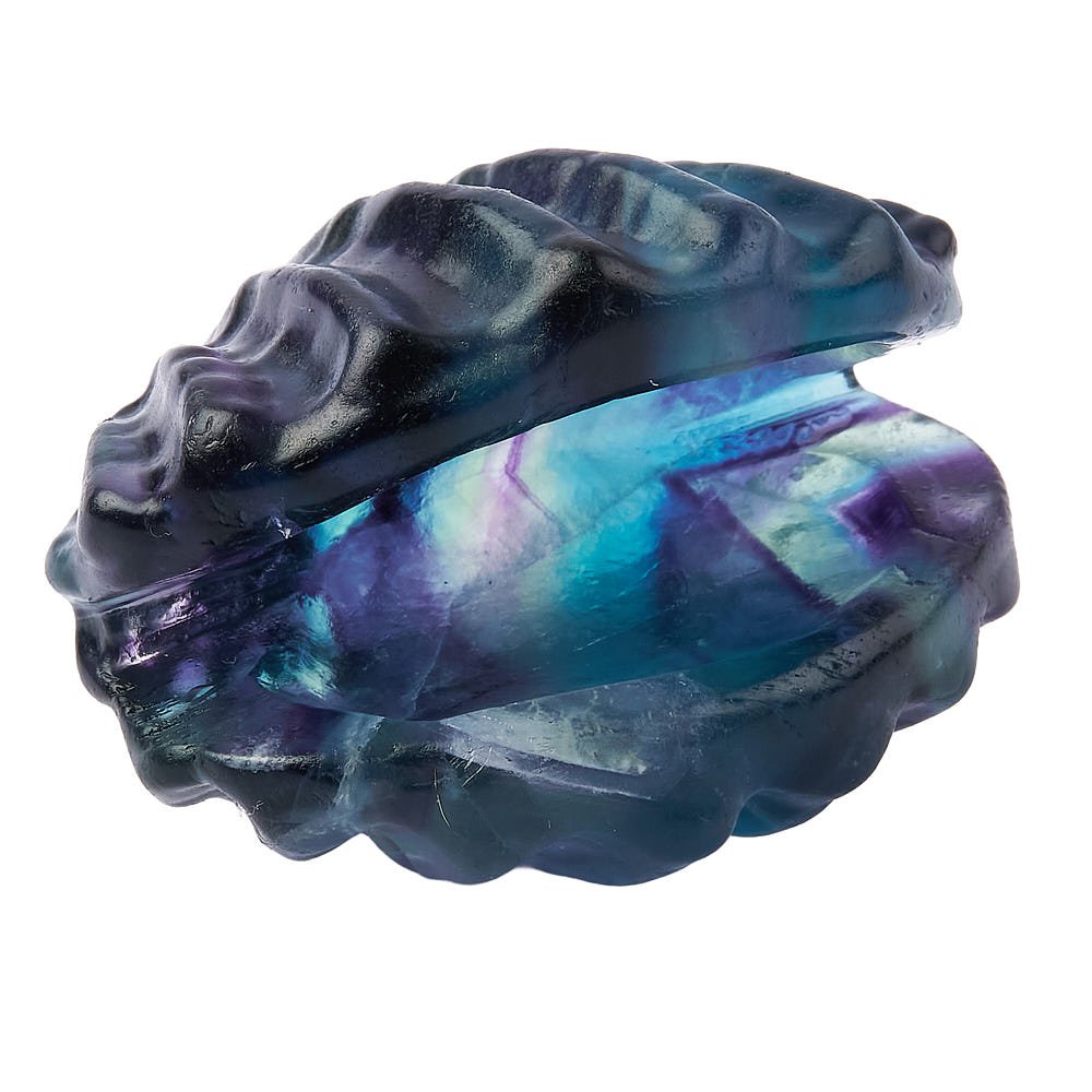 Rainbow Fluorite Crystal Shell