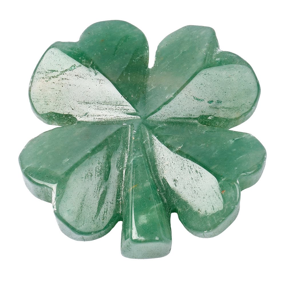 Green Aventurine Four Leaf Clover | Luck & Abundance Crystal