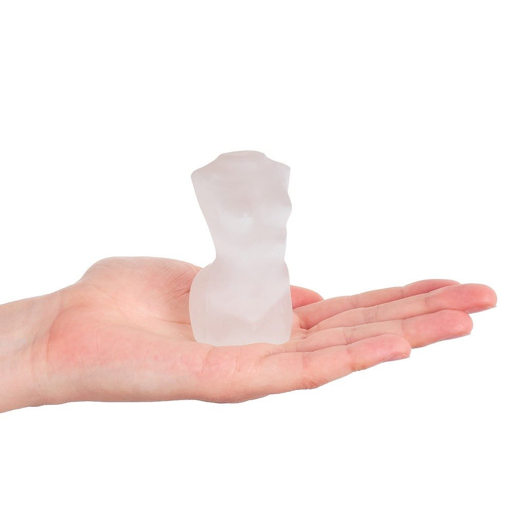 Selenite Goddess Statue (8cm) | Divine Feminine Crystal Carving