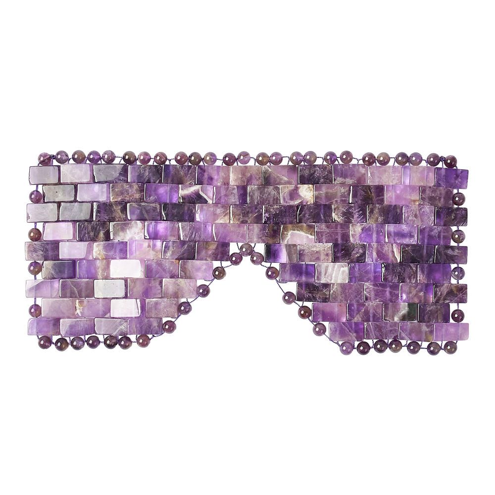 Amethyst Crystal Eye Mask | Calming & Restorative Relaxation for Face and Eyes