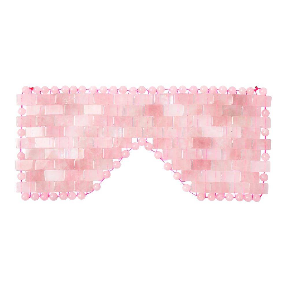 Rose Quartz Crystal Eye Mask | Cooling & Soothing Relaxation for Face and Eyes