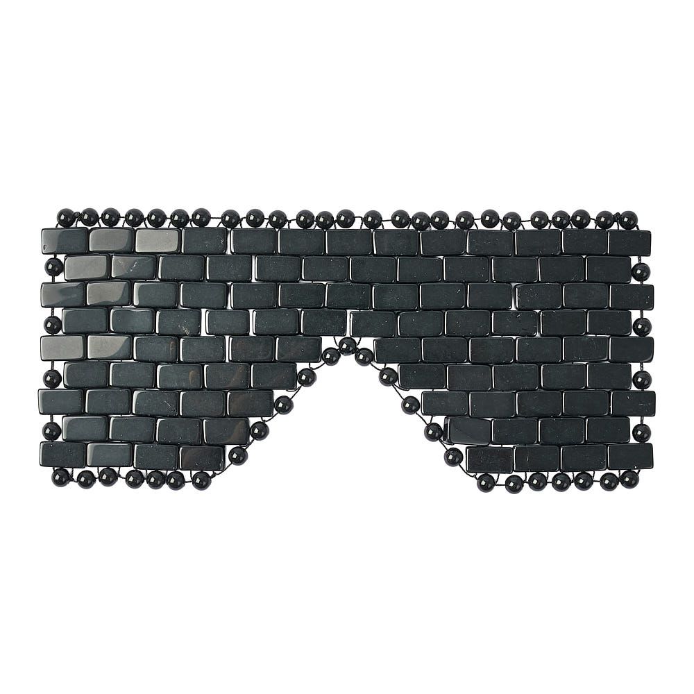 Black Obsidian Crystal Eye Mask | Grounding & Detoxifying Relaxation for Face and Eyes