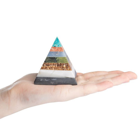 Multi-Stone Healing Crystal Pyramid - Crystal Nest