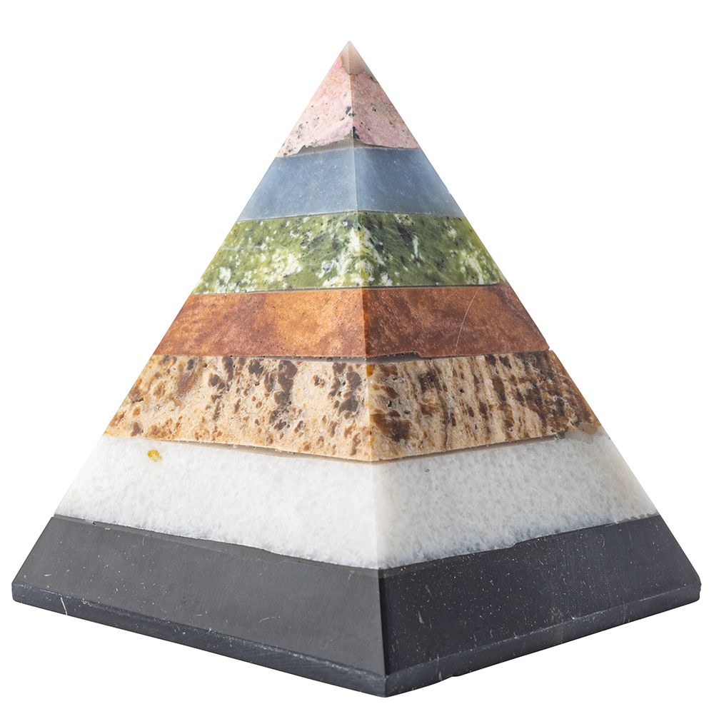 Multi-Stone Healing Crystal Pyramid - Crystal Nest