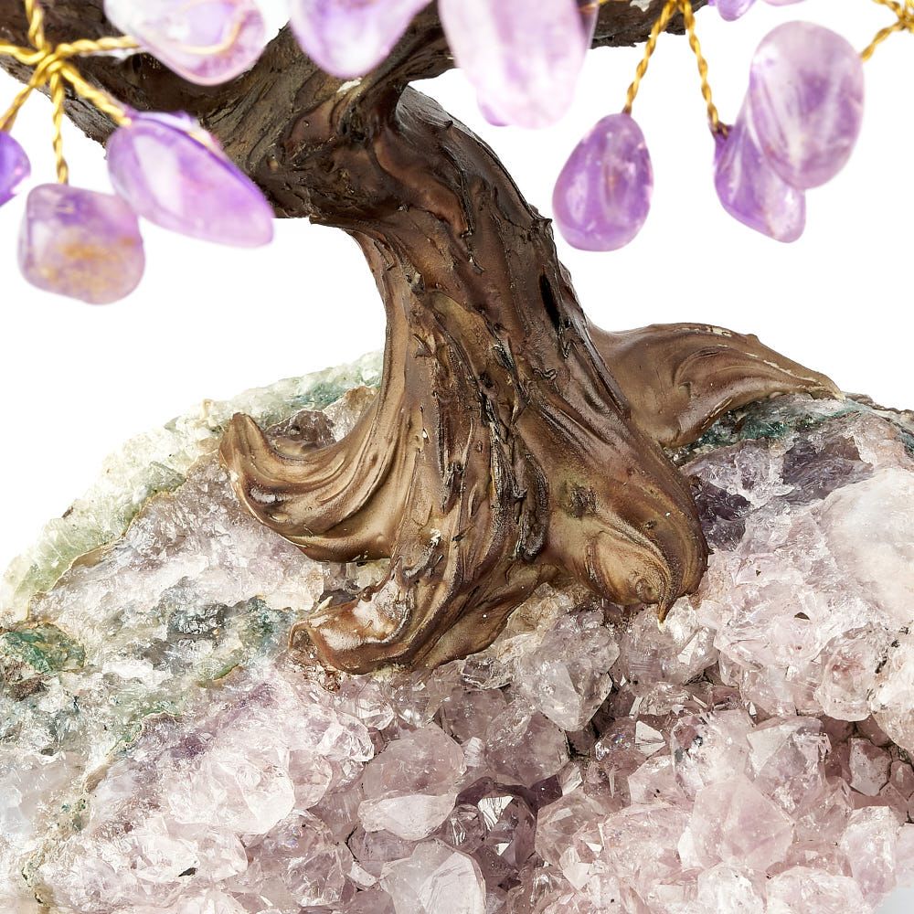 Amethyst Bonsai Tree on Crystal Base - Crystal Nest