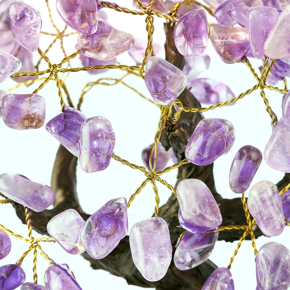 Amethyst Bonsai Tree on Crystal Base - Crystal Nest