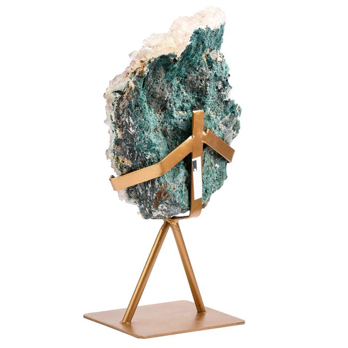 Amethyst Druze on Gold Stand - 2.15kg - Crystal Nest