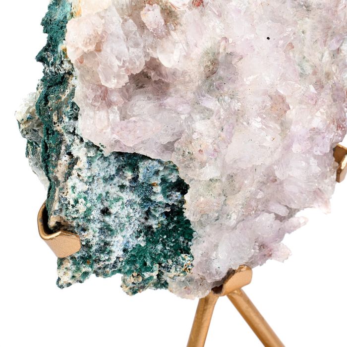 Amethyst Druze on Gold Stand - 2.15kg - Crystal Nest