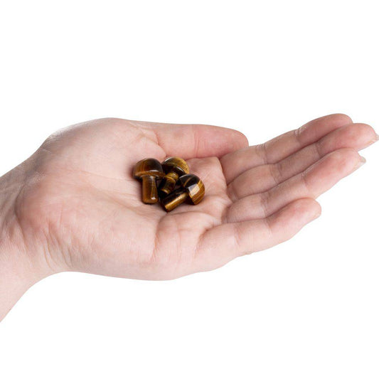 Tiger Eye Mini Crystal Mushroom - Crystal Nest