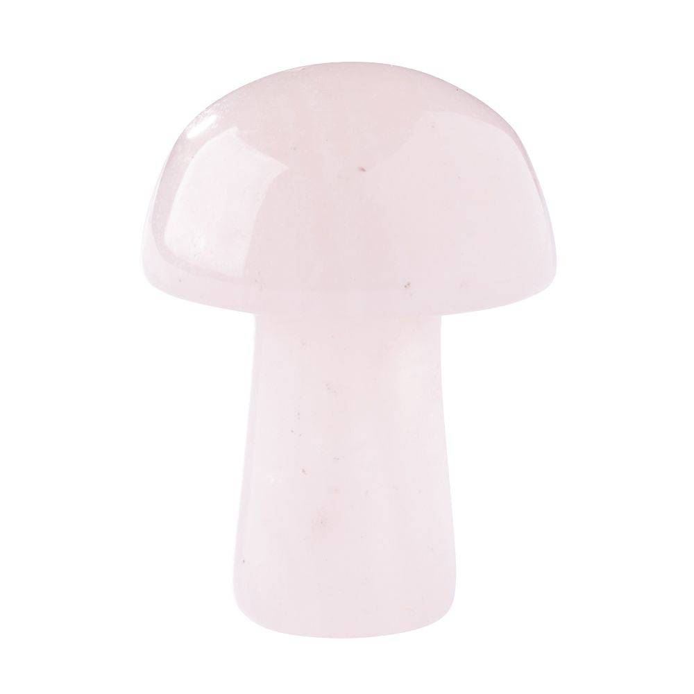 Rose Quartz Mini Crystal Mushroom - Crystal Nest