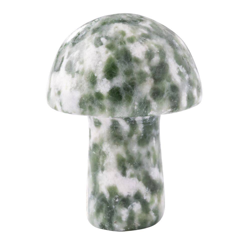 Snake Dragon Jade Mini Crystal Mushroom - Crystal Nest