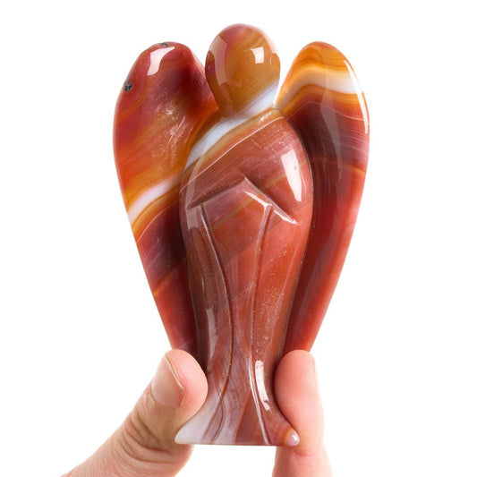 Carnelian Crystal Angel | 10cm - Crystal Nest