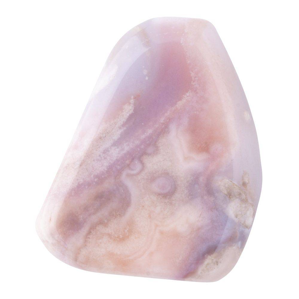 Flower Agate Smoothstone - Crystal Nest