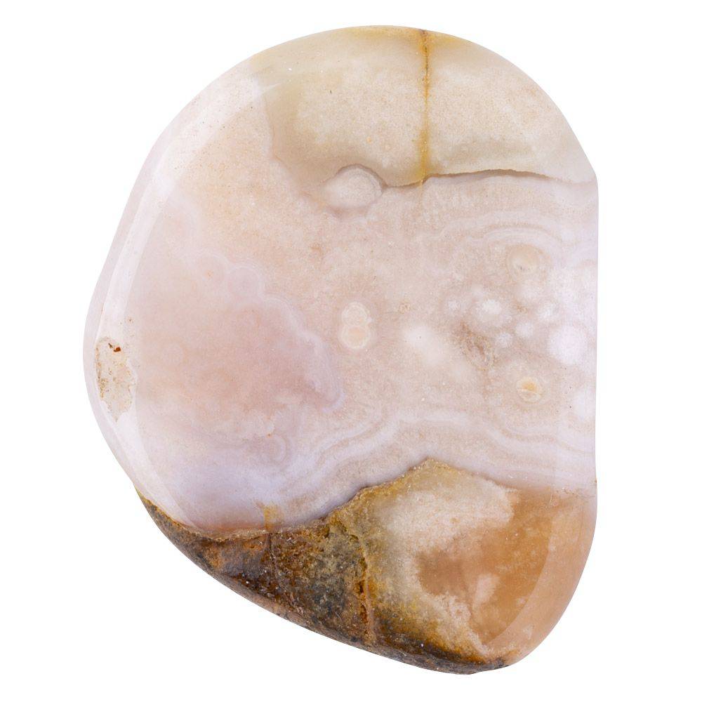 Flower Agate Smoothstone - Crystal Nest