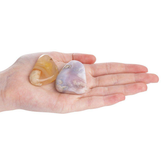 Flower Agate Smoothstone - Crystal Nest