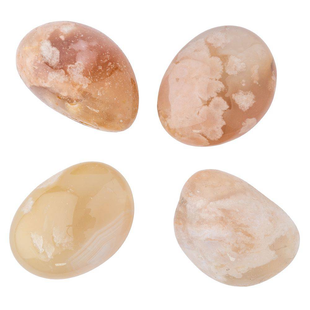 Flower Agate Tumblestone - Large - Crystal Nest