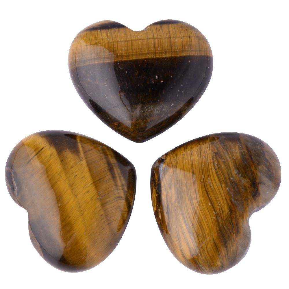 Tiger Eye Mini Crystal Heart - Crystal Nest