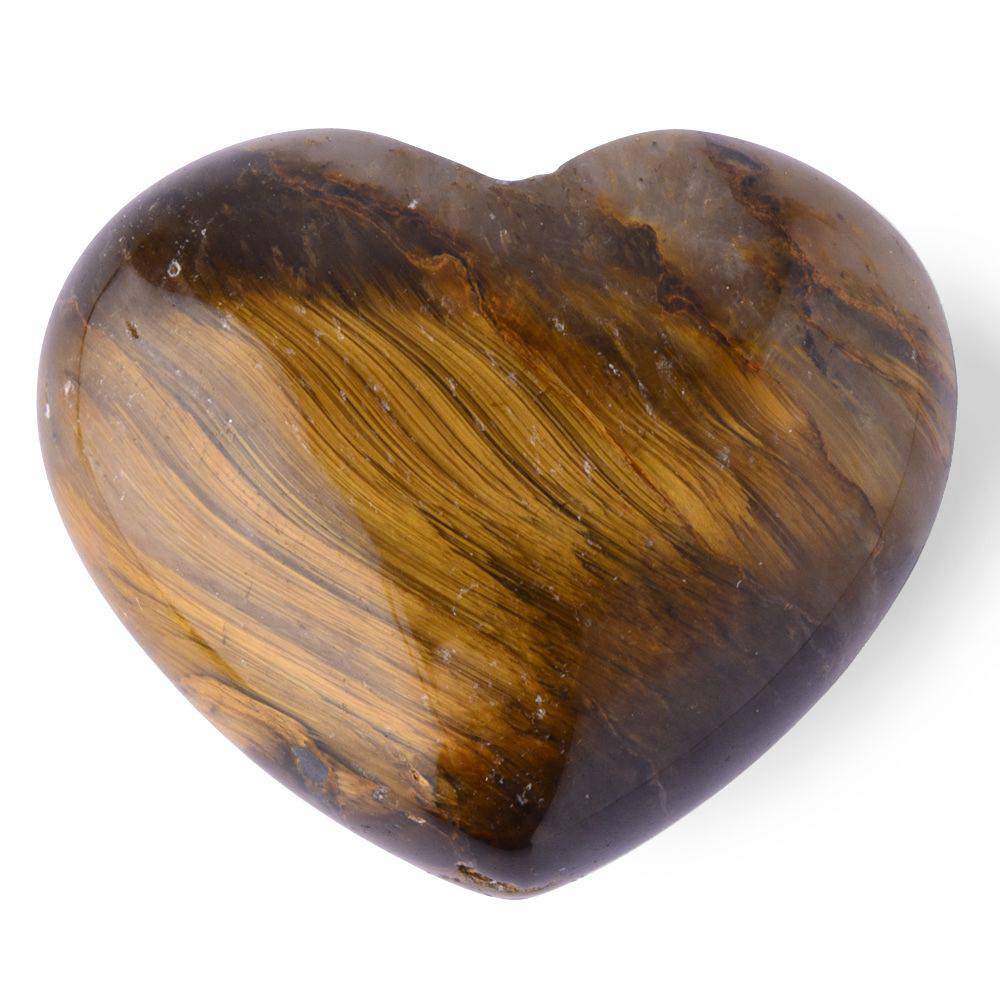 Tiger Eye Mini Crystal Heart - Crystal Nest