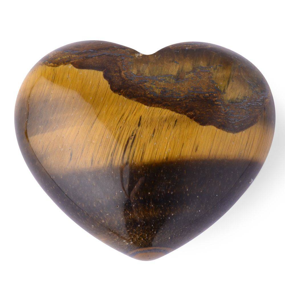 Tiger Eye Mini Crystal Heart - Crystal Nest