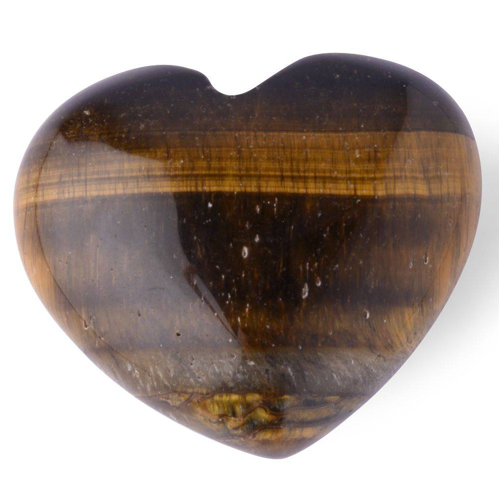 Tiger Eye Mini Crystal Heart - Crystal Nest