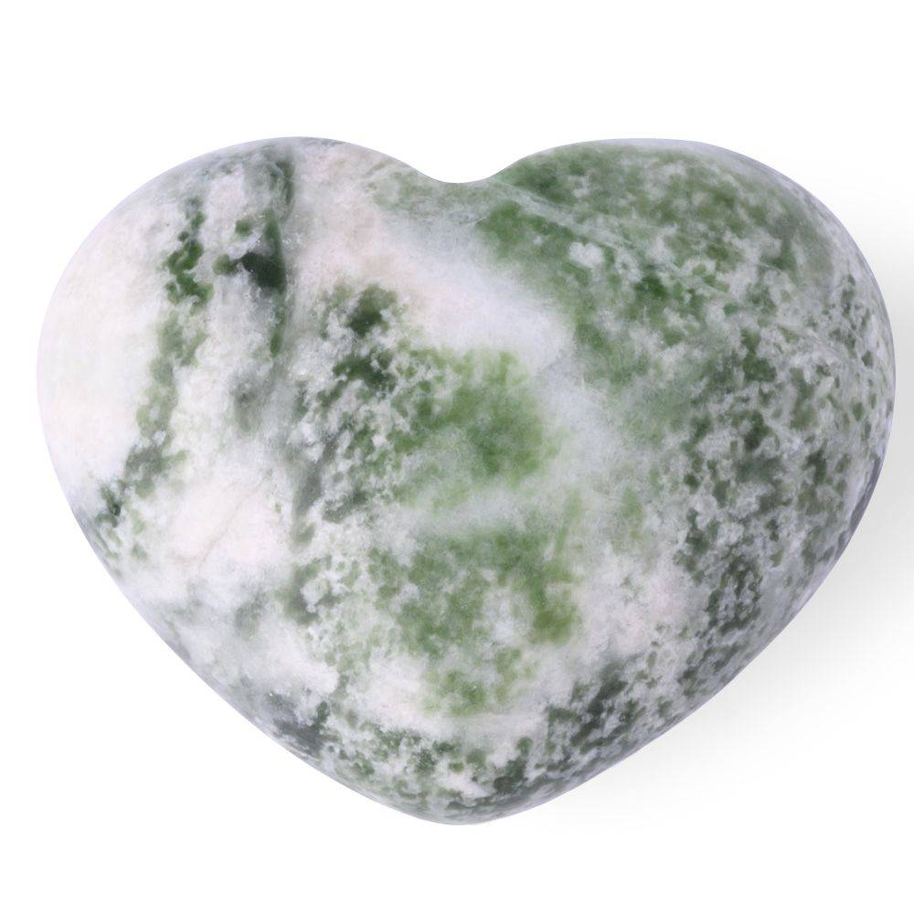 Snake Dragon Jade Mini Crystal Heart - Crystal Nest