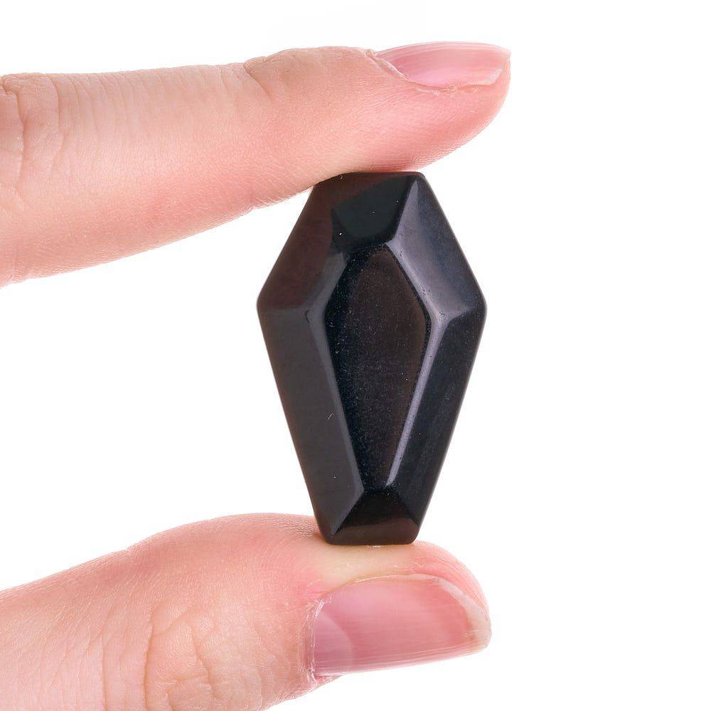 Black Obsidian Mini Coffin - Crystal Nest