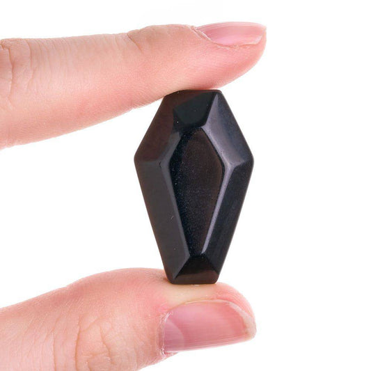Black Obsidian Mini Coffin - Crystal Nest
