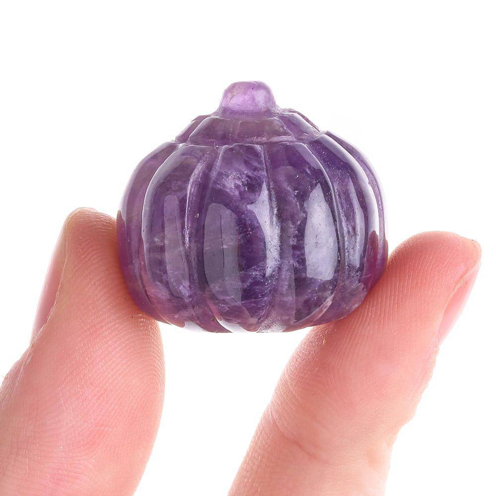 Amethyst Mini Pumpkin - Crystal Nest