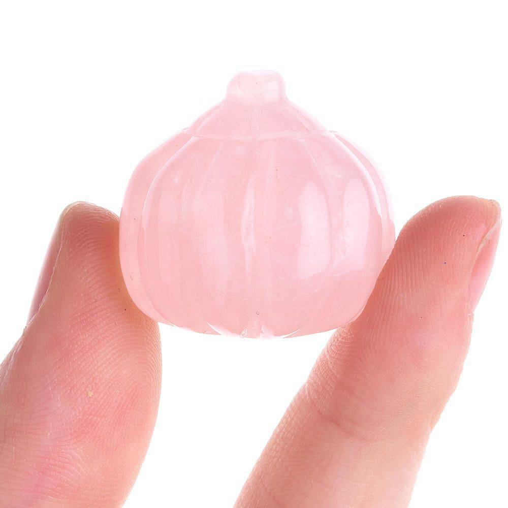 Rose Quartz Mini Pumpkin - Crystal Nest
